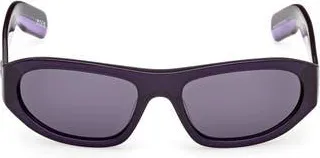 adidas Oval Sunglasses in Shiny Violet/Violet at Nordstrom Rack