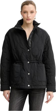 Guess Winterjassen - Dames - Winterjassen - Zwart - M - Leer - Jassen