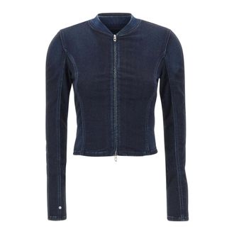 Diesel Hoodies & sweatvesten, Dames, Blauw, S, Zip-throughs