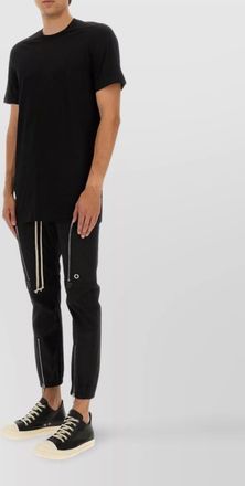 Rick Owens cotton ribbed crew neck short sleeve t-shirt