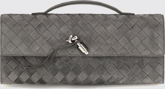 Bottega Veneta Andiamo Intrecciato Suede Leather Clutch