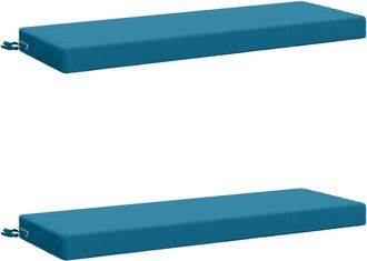 vidaXL Cojines Para Banco De 2 Piezas Soest 2 Uds. 100% Poli&eacute;ster Vidaxl