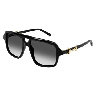 Gucci Sunglasses, unisex, Black, Size: 55 MM Linea Sign Sunglasses