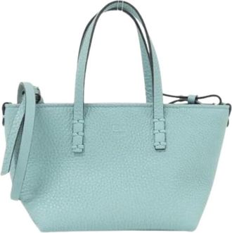 Fendi Pre-owned Mini Bags, female, Blue, Size: ONE SIZE Pre-owned Selleria Mini Bag