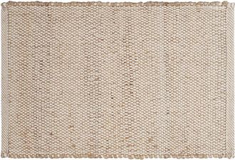 Miliboo Miliboo - Alfombra Rectangular De Yute Y Algod&oacute;n Beige 140 X 200 Effia