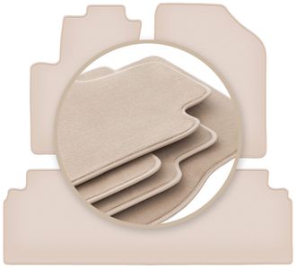 OEM Alfombrillas Beige Premium Para Hyundai Ix20 Minivan 2010-2018