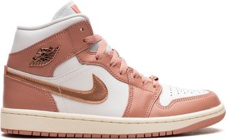 Nike Jordan Air Jordan 1 Mid Red Stardust sneakers - women - Leather - 10.5 - Pink