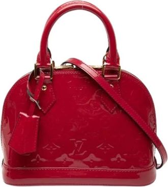 Louis Vuitton Pre-owned Alma BB - Dames - Vintage Mini Tas - Rood - ONE Size - Leer - Vintage