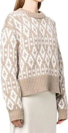 Brunello Cucinelli Womens Brown Cashmere Sweater Clothing