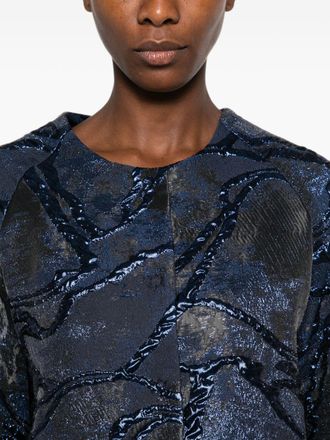 Susanne Bommer Navy Jacquard Jacket - Navy