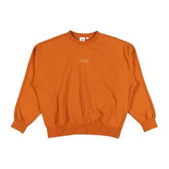 Vans Hoodies & sweatvesten, Dames, Bruin, S, Premium Crewneck Sweatshirt