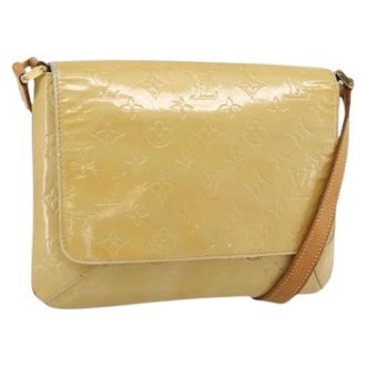 Louis Vuitton Pre-owned Shoulder Bags, female, Beige, Size: ONE SIZE Pre-owned Vintage Patent Leather Shoulder Bag