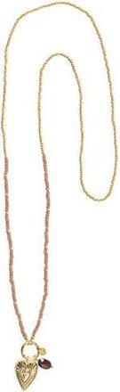 A Beautiful Story gold plated ketting Fantastic Garnet