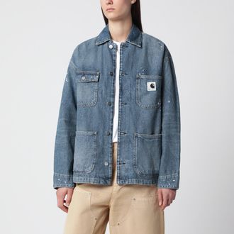 Carhartt Work in Progress Giacca OG Michigan in denim destroy blu