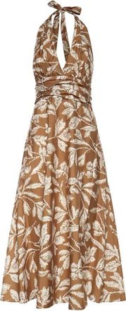 Max Mara Kleedjes, Dames, Bruin, 2Xs, Katoen, Bella Jurk