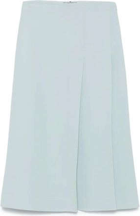 Ermanno Scervino Gonna midi con piega - Blu