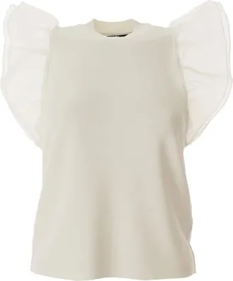 Karl Lagerfeld Donna, Top, Bianco, L, new