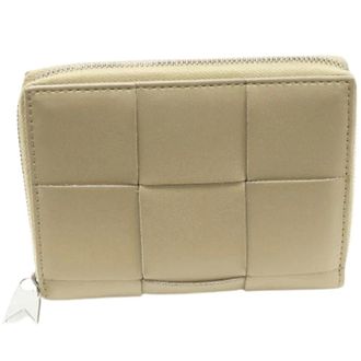 Bottega Veneta Pre-owned Wallets, male, Beige, Size: ONE SIZE Pre-owned Leather wallets