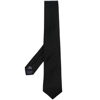 Tagliatore Ties, male, Black, ONE SIZE, Black Satin Finish Tie