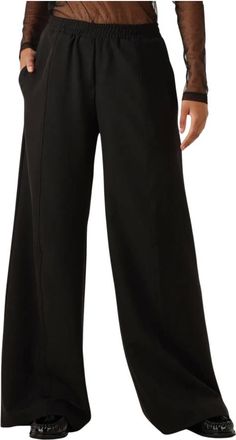 Access Fashion Access Fashion - D54-5043-387 Wijde Broek - Dames - Broeken - Zwart - Maat: S Poliester