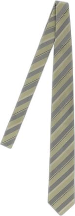 Brunello Cucinelli Cravatta Regimental in Seta - - Accessories - Uomo - Verde - ONE SIZE