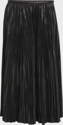 Proenza Schouler Rosalyn Pleated Faux-Leather Skirt