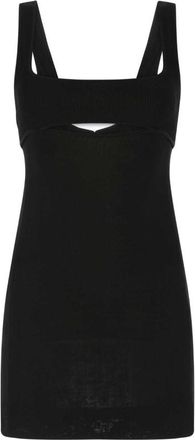 Saint Laurent Black Sleeveless Mini Dress