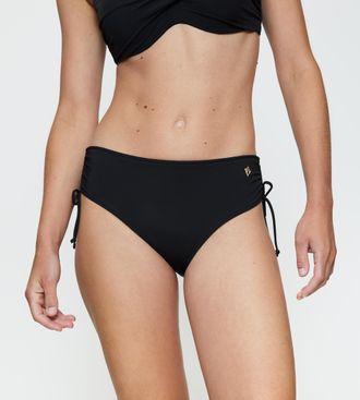 Triumph Bikini-Hose TRIUMPH Summer Twist Midi, Damen, Gr. 36, N-Gr, schwarz, Microfaser, Obermaterial: 77% Polyamid, 23% Elasthan, Badehosen Bikini-Hose, mit 