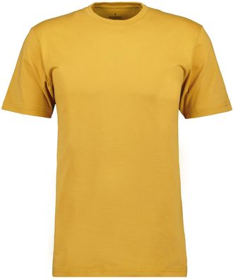 Ragman Longshirt RAGMAN, Herren, Gr. 102, gelb (k&uuml;rbis, 536), Baumwolle, Rundhals, Shirts Longshirt