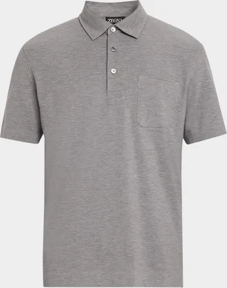 Ermenegildo Zegna Men & apos;s Pure Cotton Piqu&eacute; Polo Shirt