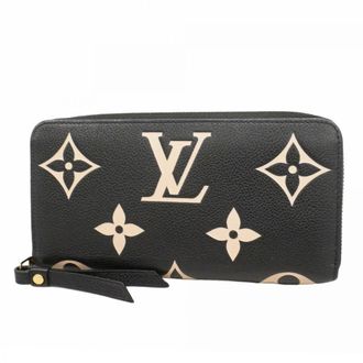 Louis Vuitton Beige Noir Long Wallet (Bi-Fold) (Pre-Owned)