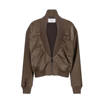 Victoria Beckham Bomber Zana - - Jackets - Donna - Marrone - S