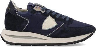 Philippe Model Tropez Haute Running - Dames - Sneakers - Blauw - 36 EU - Katoen - Schoenen