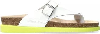 Mephisto Witte damessandaal - Helen stijl - Dames - Slippers - Wit - 38 EU - Schoenen