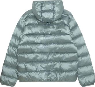 Aape By A Bathing Ape Piumino con logo Moonface e cappuccio - Blu