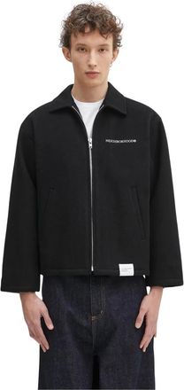 Neighborhood Jassen, Heren, Zwart, M, Wol, Melton Ritswerk Jas