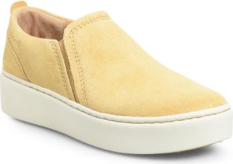 B&oslash;rn Mira Platform Sneaker in Yellow Suede at Nordstrom, Size 6.5