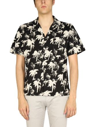 Department Five Black Regular Printed Shirt