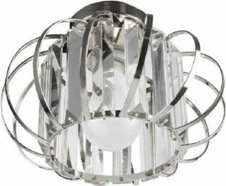 Trade Shop Trade Shop Traesio - Trade Shop - Lampadario Da Soffitto E27 Design Moderno In Metallo Cromato Oro Argento - Plata