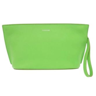 Ferragamo Pre-owned Clutch bag - Dames - Pre-owned - Groen - Maat: ONE Size Leer