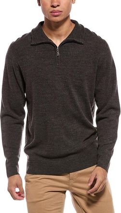 Weatherproof Vintage Soft Touch All Over Texture 1/4-Zip Mock Neck Sweater