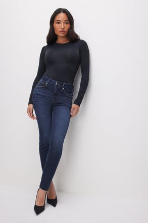 Good American Womens Good Petite Skinny Jeans | Blue, Size 30 Plus | Good American by Khlo&Egrave; Kardashian