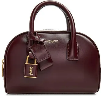 Saint Laurent Mini Sac de Jour Boston Satchel in Rouge Cabernet at Nordstrom