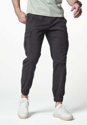 Le Jogger Cargohose AUTHENTIC LE JOGGER, Herren, Gr. 32, N-Gr, schwarz, Web, Obermaterial: 97% Baumwolle, 3% Elasthan, unifarben, regular fit lang, Hosen Cargoh