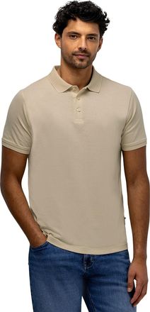 State of Art Poloshirt State of Art beige structuur