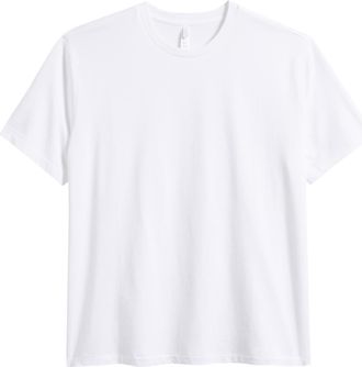 SKIMS CLASSIC STANDARD SS T-SHIRT in Snow at Nordstrom, Size Large Regular