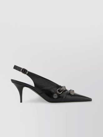 Balenciaga leather slingback pumps
