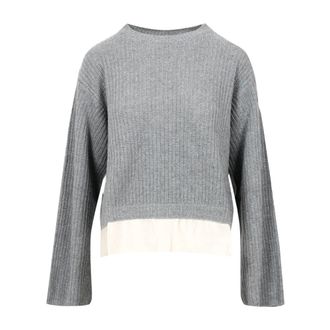 Kaos Trui met ronde hals - Dames - Ronde hals truien - Grijs - S - Truien & Vesten
