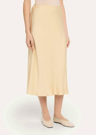 Vince Pull On Slip Skirt In Chamomile
