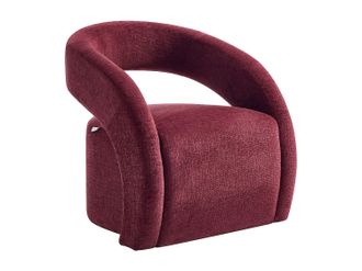 Vente-Unique Sill&oacute;n en chenilla burdeos LUCIOTA